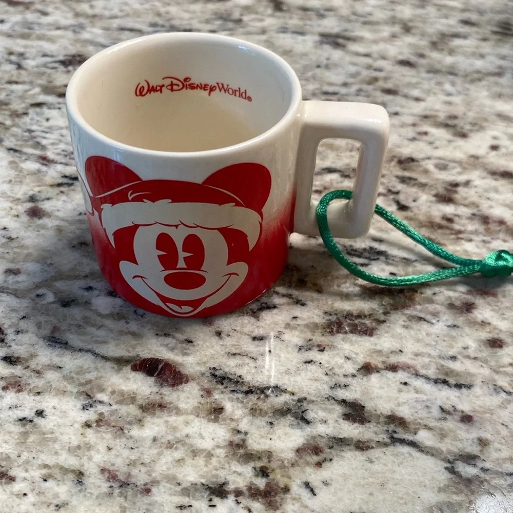 Disney Parks 2022 Happy Holidays Christmas Mickey Mouse Ornament Mug Starbucks - Picture 1 of 4